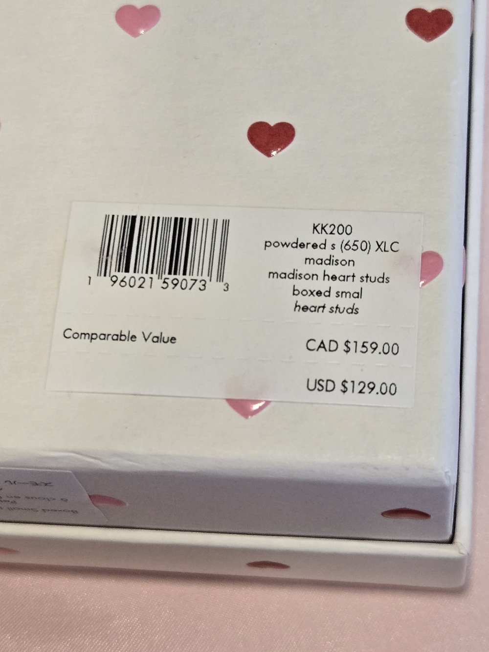 Kate Spade Madison Heart Studs Set Pink NWT - Picture 12 of 15